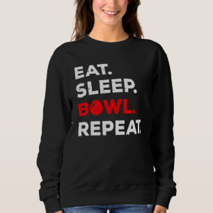 Funny Bowling Art for Men Women Kinder Bowling spi Sweatshirt