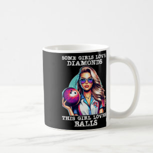 Funny Bowling Art for Women Girls Track Bowling SP Kaffeetasse
