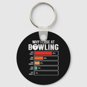 Funny Bowling Bowler Männer Frauen Kinder Warum ic Schlüsselanhänger