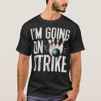 Funny Bowling Bowling Team geht auf Strike Buttone T-Shirt