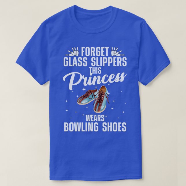 Funny Bowling Design for Women Girls Bowling Shoes T-Shirt (Design vorne)