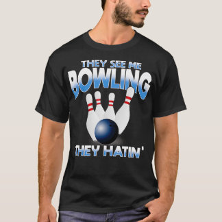 Funny Bowling for Men Women Boys Girls T-Shirt