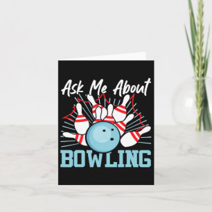 Funny Bowling Fragte mich über Bowling Karte