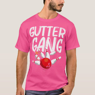 Funny Bowling für Coole Gutter Gang Bowlers T-Shirt