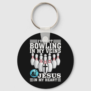 Funny Bowling Geschenk für Männer Frauen Niedlich Schlüsselanhänger