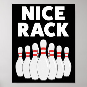 Funny Bowling Geschenk Shirt für Männer oder Vater Poster
