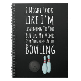 Funny Bowling Gifts And Novelties Sports Bowler Notizblock