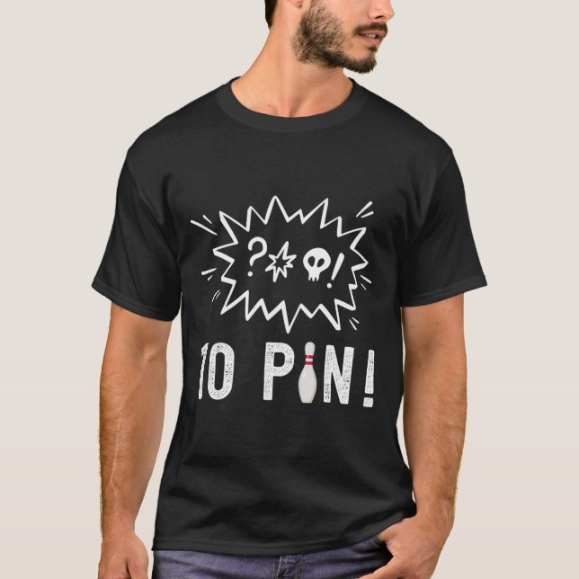 Funny Bowling I Hass Die zehn Button Bowling T-Shirt (Vorderseite)