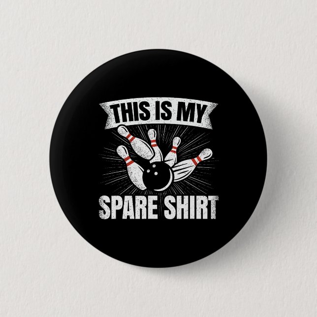 Funny Bowling Lover Bowler Das ist meine Sphäre Button (Vorderseite)