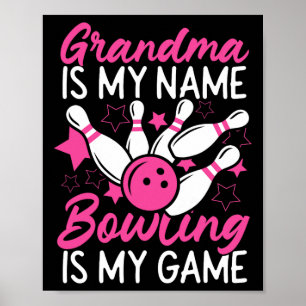 Funny Bowling Oma Oma ist mein Name Bowling I Poster
