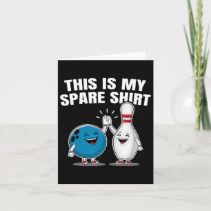 Funny Bowling Party Spare Shirt Geschenke Männer u Karte