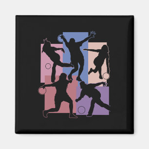 Funny Bowling Player Bowler Game Enthusiasten Outf Magnet
