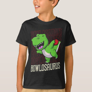 Funny Bowling Pun T-rex Dinosaur Bowlosaurus 1 T-Shirt