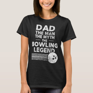 Funny Bowling Shirt für Vater Der Mensch Der Mytho