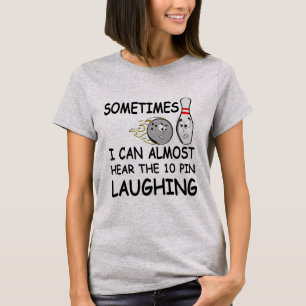Funny Bowling Shirts Zehn Button Bowlers Tshirt