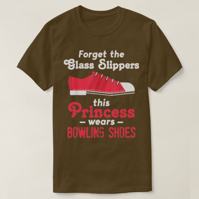 funny bowling shoes for girls and women  T-Shirt (Design vorne)