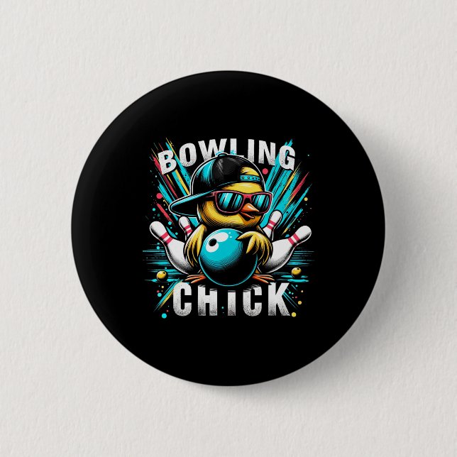Funny Bowling spendet Niedlichen oder Bowling Kick Button (Vorderseite)