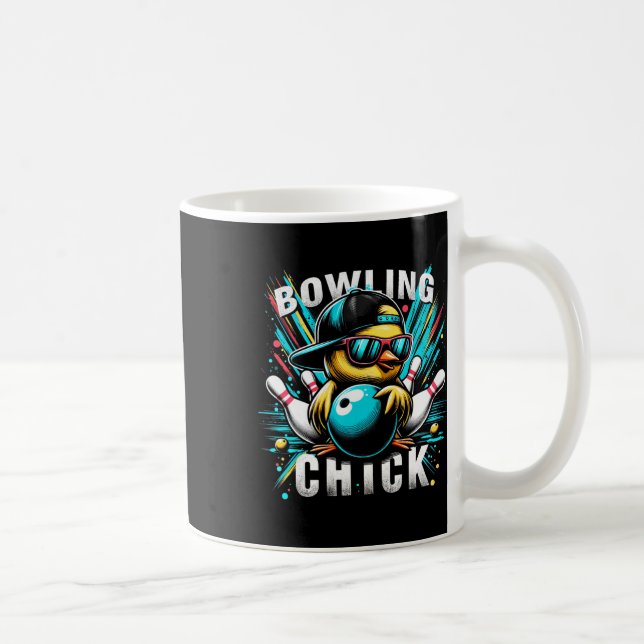 Funny Bowling spendet Niedlichen oder Bowling Kick Kaffeetasse (Rechts)