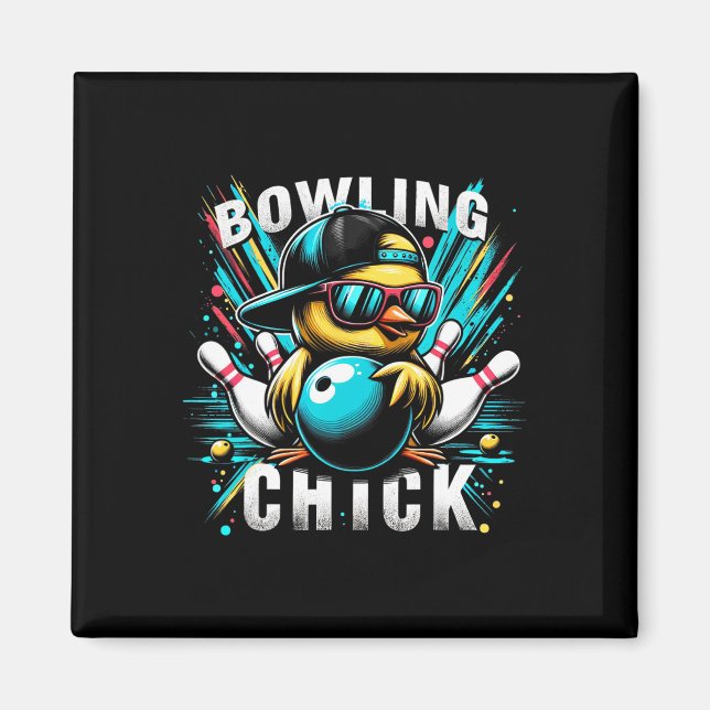 Funny Bowling spendet Niedlichen oder Bowling Kick Magnet (Vorne)