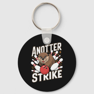 Funny Bowling Strike Pun - Anotter Strike Otter Schlüsselanhänger