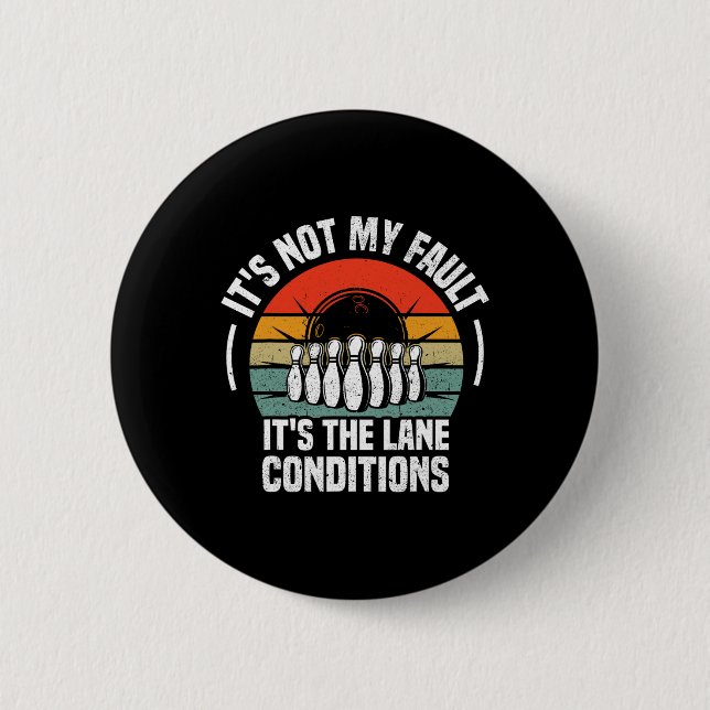 Funny Bowling Women Bowler Team Bowling La Button (Vorderseite)
