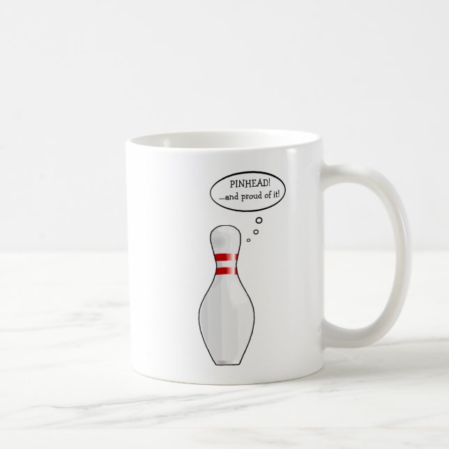 Funny Bowling Zitat Cartoon Personalisiert Team Kaffeetasse (Rechts)