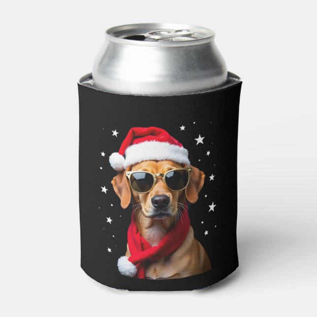 Funny Boxer Dog Christmas Lights Xmas Outfit Pajam Dosenkühler (Kanne Vorderseite)