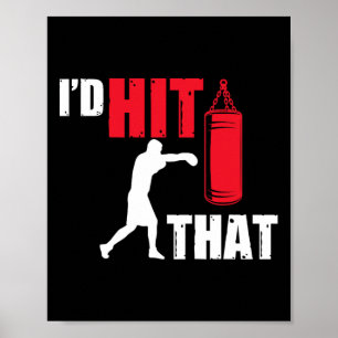 Funny Boxer Geschenke, die ich das Boxen schlagen Poster