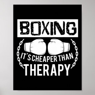 Funny Boxing besser als Therapy Gloves Liebhaber G Poster