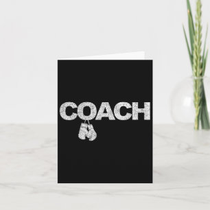Funny Boxing Coach Boxtrainer Retro 1 Karte