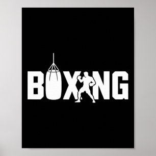 Funny Boxing Fighter Gym Gloves Kickboxing für Wom Poster