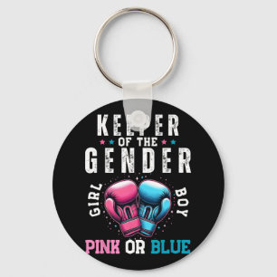 Funny Boxing Gender Reveal Keeper Schlüsselanhänger