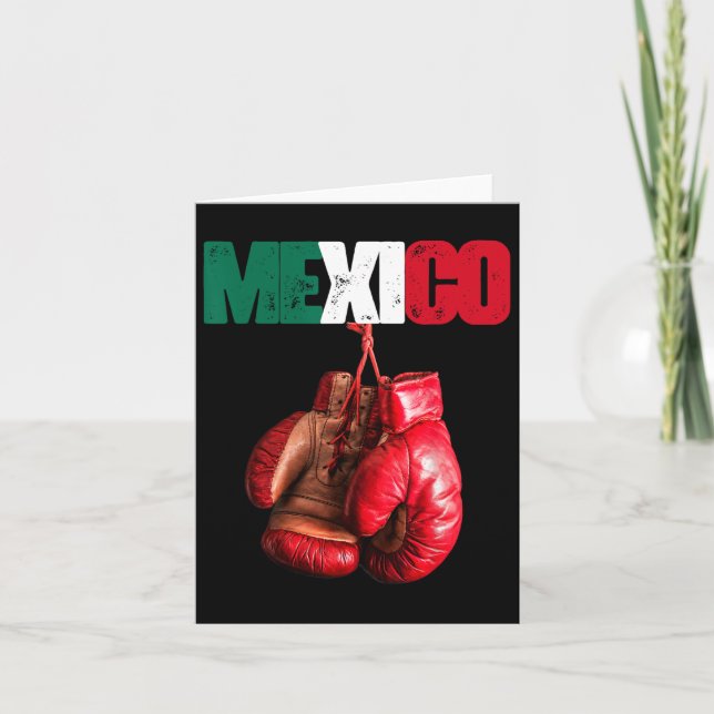 Funny Boxing - I Liebe Boxing Mexiko Karte (Vorderseite)