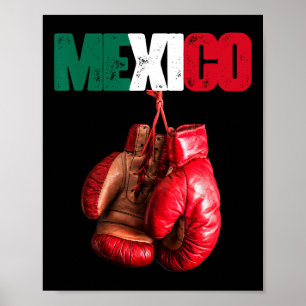 Funny Boxing - I Liebe Boxing Mexiko Poster