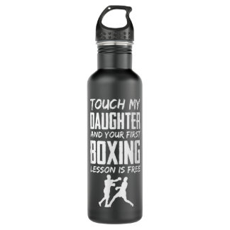 Funny Boxing Jealous Vater oder Mama 646 Edelstahlflasche