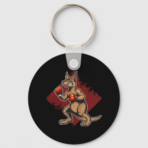 Funny Boxing Kangaroos mit Gloves Boxer Puncher K Schlüsselanhänger
