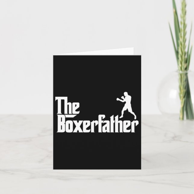 Funny Boxing Pater Vater Shirt Der Boxer Vater Karte (Vorderseite)