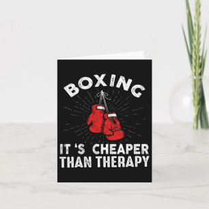 Funny Boxing Quote Gloves Boxer Karte