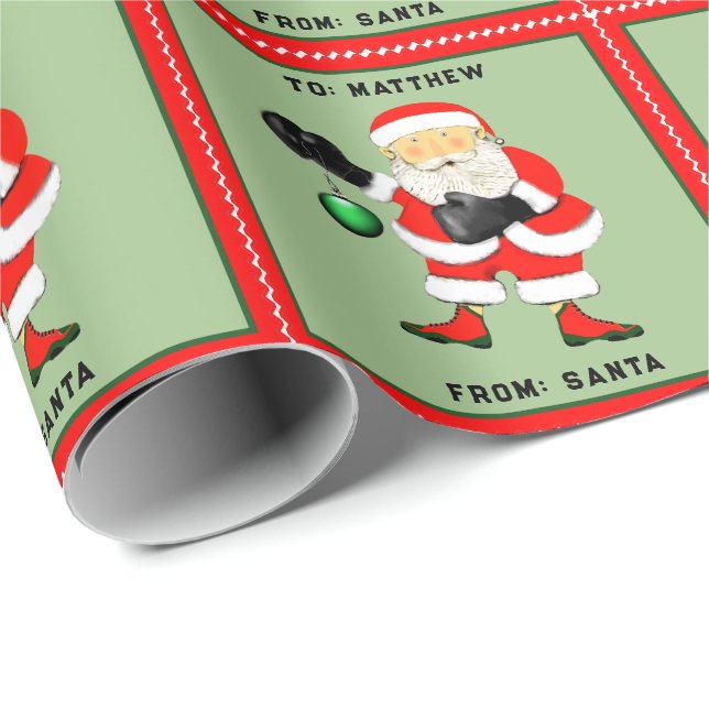Funny Boxing Weihnachtsgeschenk Geschenkpapier (Rolleneckpunkt)