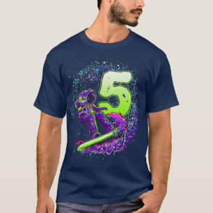 Funny Boy 5. Geburtstag Astronaut Weltraumwelt Sur T-Shirt