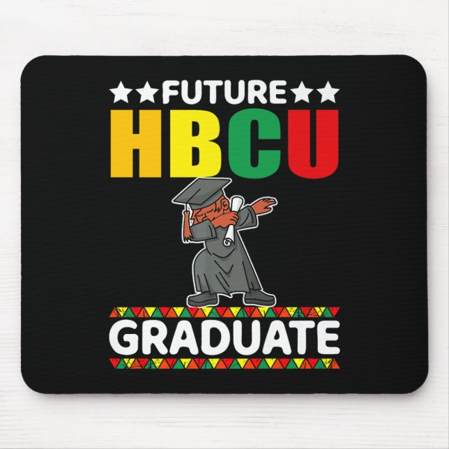 Funny Boy Uni-Abschluß Kid Future Hbcu Gradu Mousepad (Vorne)