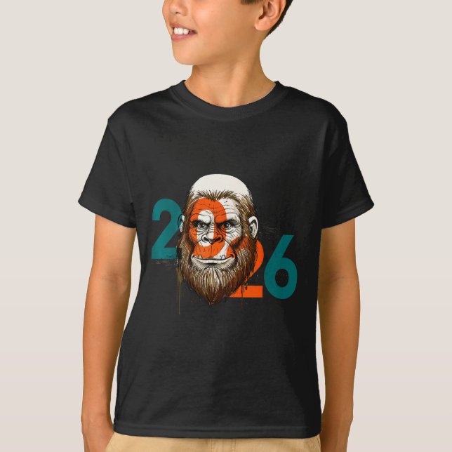 Funny Boys Nye Outfit, Mens Fireworks Bigfoot Happ T-Shirt (Vorderseite)