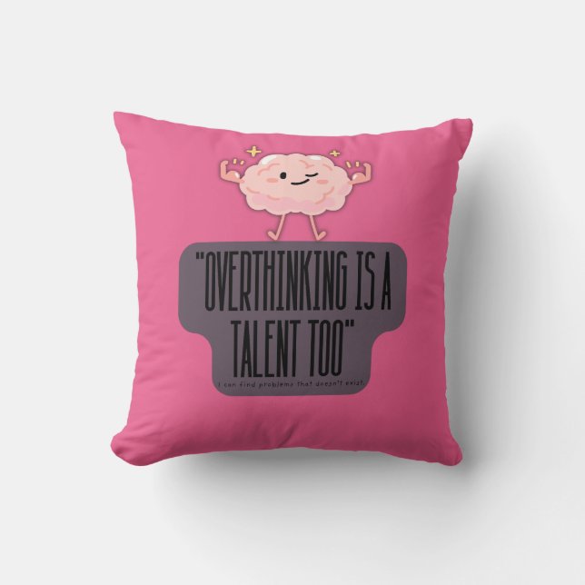   Funny Brain Power Apparel for  Introverts Kissen (Vorderseite)