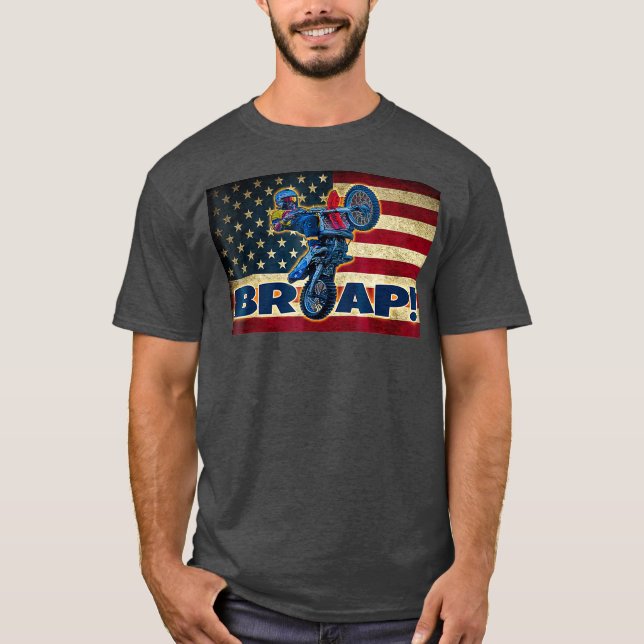 Funny Brake 2 Stroke Goon Motocross Legend T-Shirt (Vorderseite)