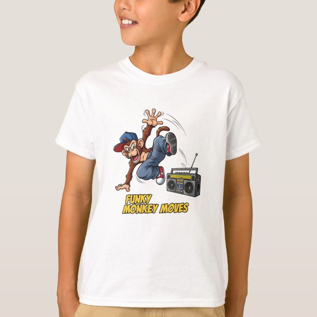 Funny Breakdance Monkey Hip-Hop Dance  T-Shirt (Vorderseite)
