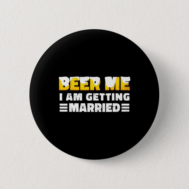 Funny Briand Groom Bachelor Party Button (Vorderseite)