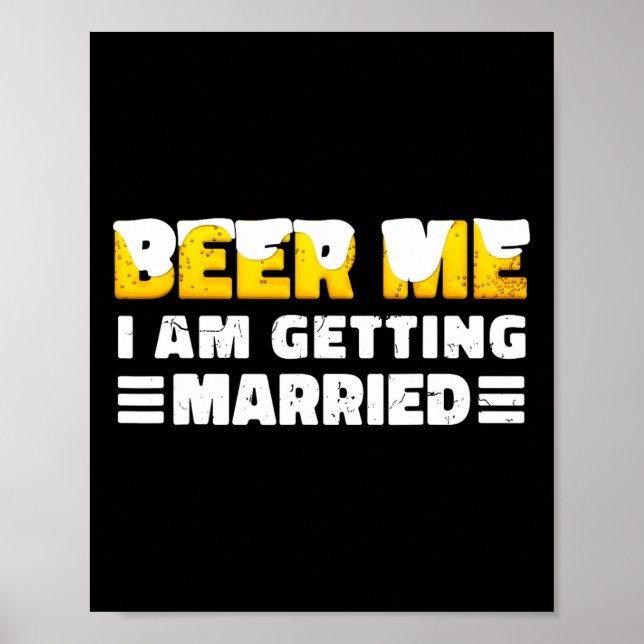 Funny Briand Groom Bachelor Party Poster (Vorne)