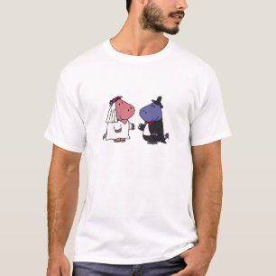 Funny Briand Groom Wedding Cartoon T-Shirt