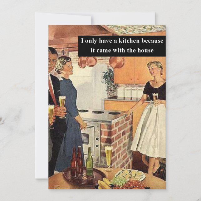 Funny Bridal Shower Vintage Look Personalized (Vorderseite)