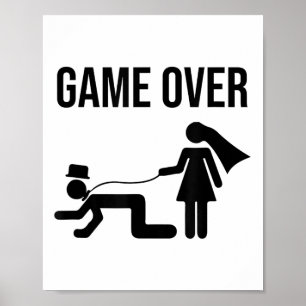 Funny Bride Groom Bachelor Bachelorette Wedding Gr Poster